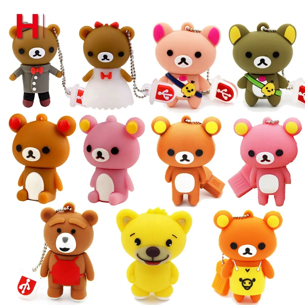 Dieren Karakter Custom Mooie Cartoon Usb Flash Drive 4Gb 8Gb 16Gb 32Gb 64Gb 128Gb Cartoon Anime Usb Pen Drive