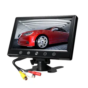 Dc12v 24V Tv Ô Tô Màn Hình LCD Monitor 2CH AV Đầu Vào 800X480 Pixellas Cảm Ứng Chức Năng Chính Xe Buýt 9 Inch 16:9 Màn Hình Vuông Máy Tính Để Bàn 12Ms