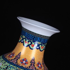 Combinant des vases en céramique antiques colorés en émail oriental et occidental bouteilles en porcelaine de décoration de maison minimalistes et à la mode - Product Image 3
