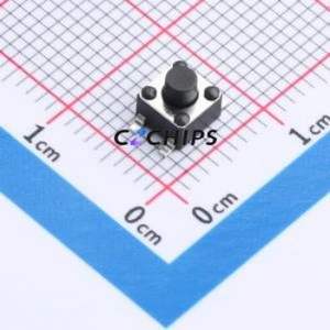 TSB45311-045D532DA-L2000 Tactile Switch SMD-4P,4.5x4.5mm Switch Single Pole Single Throw Round Button 2.8N 4.5mm - Product Image 1