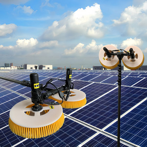 Robot de nettoyage solaire à double brosse, machine de nettoyage automatique de panneaux photovoltaïques pour les systèmes solaires sur toiture et au sol - Product Image 3