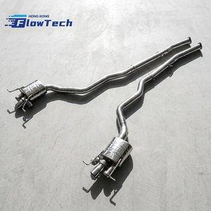 High Flow Performance Stainless Steel Catback Exhaust System for Bentley Continental 4.0T V8 with Valved Muffler - Product Image 6
