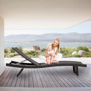 Meubles de patio Acier Rotin/Osier <span class=keywords><strong>Chaise</strong></span> <span class=keywords><strong>Longue</strong></span> Jardin Loisirs Offre Spéciale Moderne Dossier Réglable <span class=keywords><strong>Chaise</strong></span> <span class=keywords><strong>Longue</strong></span> - Product Image 4