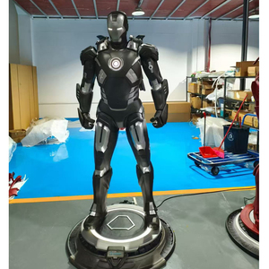 Estatua de Fibra de Vidrio de <span class=keywords><strong>War</strong></span> Machine Mk3 de Marvel Avengers, Tamaño Real 1:1, Escultura de Resina con LED para Exhibición en Centros Comerciales, Decoración Comercial - Product Image 1