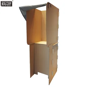 Customized Cardboard Voting Booth Exhibition Portable Exhibition Booth Stands