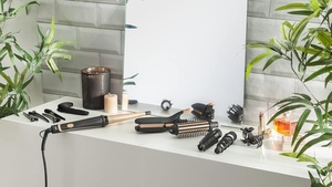 Fer <span class=keywords><strong>à</strong></span> coiffer Rowenta 14-en-1, lisseur et boucleur, brosse chauffante, revêtement céramique, pointe froide brillante, looks infinies, 190°C - Product Image 6