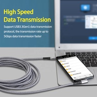 Cable de datos para Oculus Quest 2, Cable de 20 pies y 6M de largo, USB 3,2 Gen1 tipo C a USB tipo C VR, Pico 4