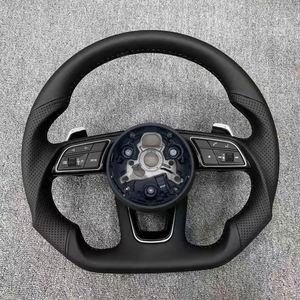 พวงมาลัยรถหนังสำหรับรถ <span class=keywords><strong>Audi</strong></span> A4 B8 A6รถ C6 A3 8V A3 B9 A4 B6 A5 S3 8V A6 C8 A5 B8 Rs3 8V A1 Q5 <span class=keywords><strong>Q</strong></span> - Product Image 3