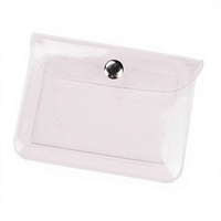 Porte-cartes rectangulaire transparent BST pour femme, petit porte-monnaie, porte-clés, mini pochette à paillettes pour monnaie, étui pour cartes de crédit
