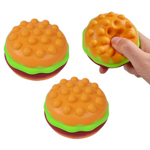 Botu New Hamburger Squishy Toy Press Bubble Bola de descompresión Alivio del estrés Squishies Doll Stress Busting Kids Gift - Product Image 2