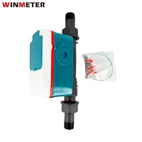 Compteur d'eau intelligent à ultrasons économique DN15-DN25 RS485/M-BUS/Lorawan/NB-IoT/4G LTE Cat.1 en nylon plastique OEM avec protection IP68