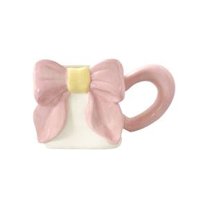 Taza de café de cerámica creativa estilo Ins, lazo pintado a mano, Popular de moda para fiestas, nuevo artículo para el hogar - Product Image 5