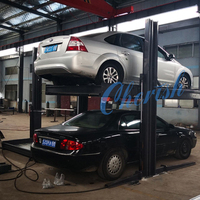 Lève-voiture hydraulique à double vérin, empileur à deux colonnes avec capacité de 2,3T/2,7T et hauteur de levage de 2100 mm pour garage domestique