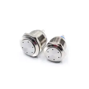 Chhb buzzer de metal 19mm led, 12v 24v 220v