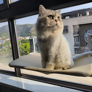 Cat Window Hammock with Strong Suction Cups Pet Kitty Hanging Sleeping Bed Storage for Pet Warm <strong>Ferret</strong> <strong>Cage</strong> cat Shelf Seat Beds - Product Image 1