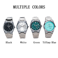 Jam Tangan Pria Mewah RICECGO Stainless Steel Quartz Sederhana Bisnis Dial Besar Timer Kalender Gerakan Quartz Jam Tangan Pria