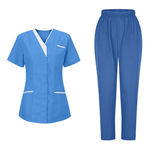 Ensemble de pantalon cargo élégant pour uniforme d'hôpital, pour femmes et hommes, ensemble de blouses médicales et uniformes pour médecins et infirmières - Product Image 3