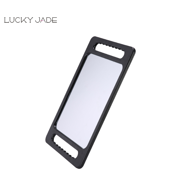 Профессиональное большое пользовательское ручное зеркало для салона с двумя удобными ручками, ручное зеркало для салона и парикмахерской