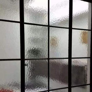 Partner Glass Gabinete de exhibición de almacenamiento de estilo moderno Ámbar transparente Aqualite Nashiji Moru Vidrio estampado estriado Karatachi - Product Image 6