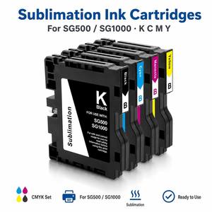 Cartouche de sublimation thermique compatible <span class=keywords><strong>HP</strong></span> pour imprimantes couleur Rico h SG500/Sawgrass SG1000 – Fournitures de bureau complètes - Product Image 1
