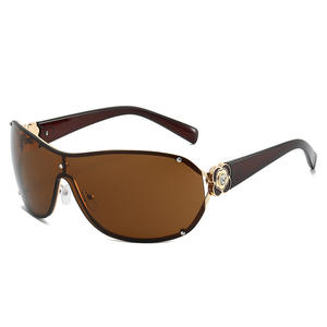 <span class=keywords><strong>2026</strong></span>年最新ファッション クラシック オーバーサイズ スクエア サングラス レディース UV400 高級サングラス メンズ カスタムロゴ 卸売 サングラス - Product Image 6