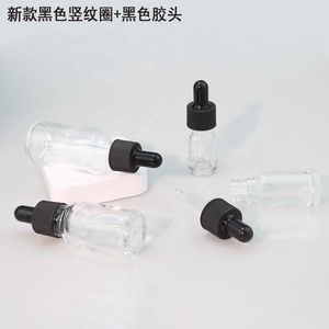 5ml 10ml 15ml 20ml 30ml 50ml 100mL Frasco cuentagotas de vidrio transparente Botella de líquido de élite de aceite esencial con pipeta cuentagotas - Product Image 6