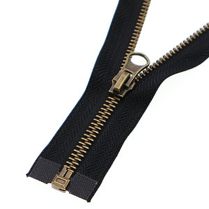 <span class=keywords><strong>Fermeture</strong></span> éclair en laiton de haute qualité, robuste, multi-spécifications, avec curseur double face à extrémité ouverte, verrouillage automatique et tirette inversée - Product Image 1