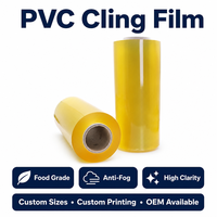 Film alimentaire en PVC de qualité alimentaire, film étirable transparent résistant à l'humidité, fabricant de film alimentaire pour l'emballage alimentaire