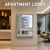 Distributeur automatique mural intelligent 10 compartiments 24h sans surveillance pour snacks, cigarettes, noix de betel et boissons