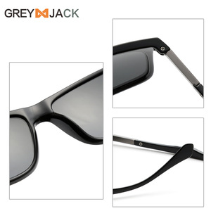 Gafas de Sol Polarizadas TR90, Montura Completa, UV400, Ligeras, Unisex, Cuadradas, Modernas, Negras y Marrones, Lentes TAC - Product Image 5