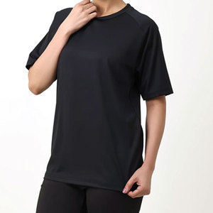 T-shirt uni respirant avec logo personnalisé, haut décontracté tendance, t-shirt en gros, design à la mode, t-shirt pour femme de haute qualité - Product Image 3
