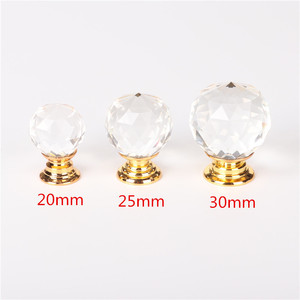 40mm Prism Transparent Inlaid Diamond Modern <b>Kitchen</b> Dresser Furniture Handle - Product Image 1