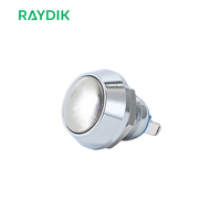 Interrupteur à bouton-poussoir autoverrouillant anti-vandalisme, étanche, industriel, personnalisé, 12 mm, type champignon