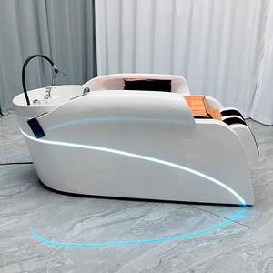 เตียงสระผมไฟฟ้าแบบไทย พร้อมระบบนวดและทำทรีตเมนต์ผม  ระบบหมุนเวียนน้ำและเครื่องทำน้ำอุ่นในตัว สำหรับร้านทำผมโดยเฉพาะ - Product Image 3