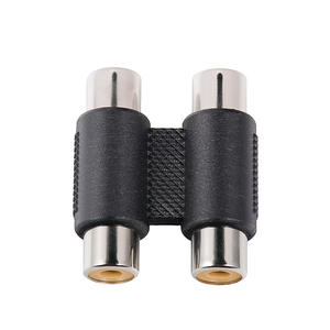 Adaptador de audio Rca, conector dual de 2 RCA hembra a hembra con diseño antideslizante para conexión de audio - Product Image 3