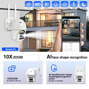 Caméra de surveillance <span class=keywords><strong>6</strong></span> millions de pixels HD CMOS, vision nocturne couleur, extérieure, WiFi, IP66, étanche, H.265, double flux, <span class=keywords><strong>audio</strong></span> bidirectionnel - Product Image 3