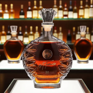 Personnalisation 750ml Bouteilles en verre de vin pour le whisky Brandy Xo Factory Wholesale Sealing Cylinder Shape Special Design - Product Image 6