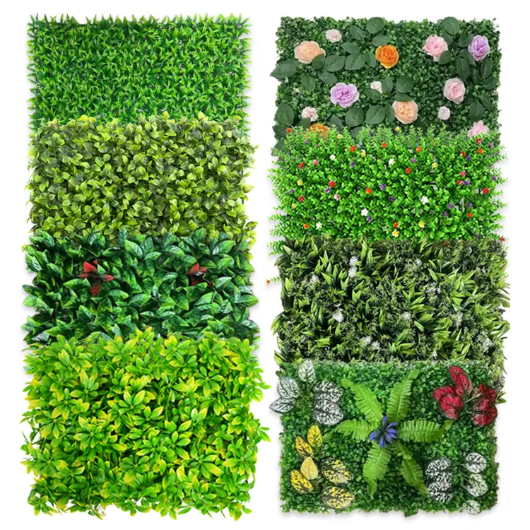 401 UV resistant plastic wall green background small lawn wall door decoration simulation plant wall
