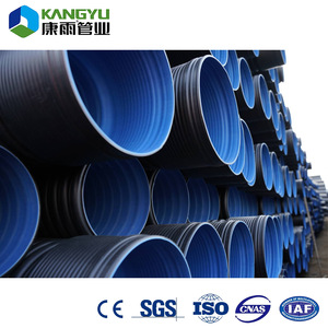 Tubería de Drenaje Corrugada de Doble Pared de HDPE SN10, Tubería Corrugada de HDPE DN160mm para - Product Image 5