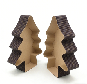Stampi da Forno in Carta Kraft Ondulata con Motivo Albero, Resistenti al Forno, per Pasticceria Commerciale Natalizia - Vendita all'Ingrosso - Product Image 2