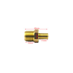 Valve <span class=keywords><strong>Schrader</strong></span> en laiton NPT mâle 1/4'' et 1/8'' M10 pour pneus de moto et de voiture - Product Image 3