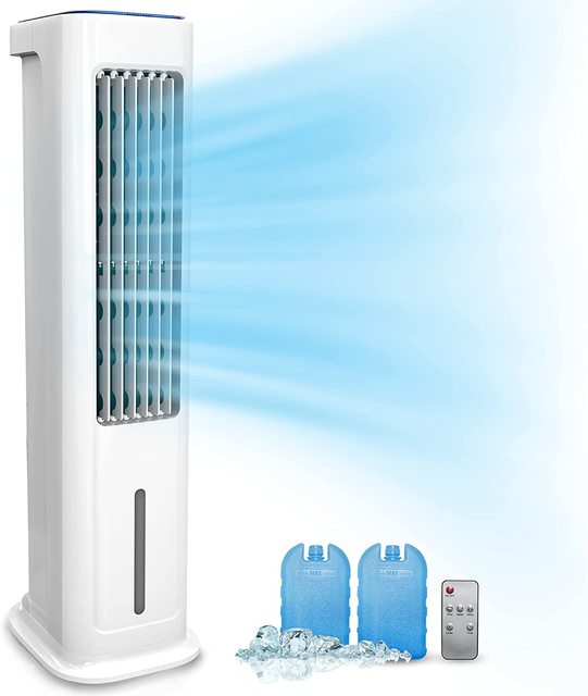 Konwin WTF-006 OEM Oscillating Portable Household Remote Control Water Tower Fan with Air Cooler Water Swamp Cooler