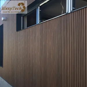 Painel de Parede Decorativo de Madeira Mexytech WPC à Prova d'Água para Revestimento e Isolamento Externo - Product Image 5