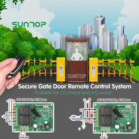 DC12V DC24V Module de relais 2 canaux 433Mhz RF télécommande interrupteur de télécommande de porte de Garage