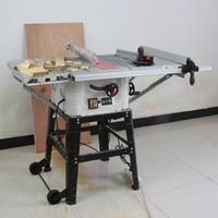 Scie à table FINEWORKCNC 255 mm (10 pouces) pour le travail du bois, 1800 W, scie à table portable pour la découpe de l'aluminium sur chantier
