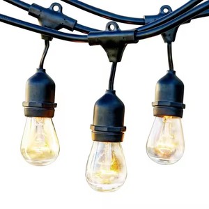 Proveedor E27 48ft S14 A60 20m 100M Festoon Light Solar Holiday Garden Patio Cafe Decorativo Impermeable Outdoor LED <span class=keywords><strong>String</strong></span> Light - Product Image 2