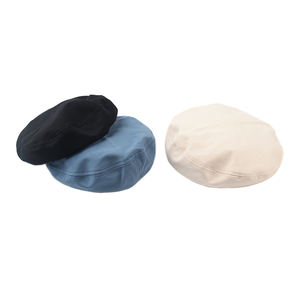 قبعة ترويجية فرنسية كلاسيكية عالية الجودة من القطن الخالص قبعة مسطحة مخصصة قبعة بيريه للنساء - Product Image 5