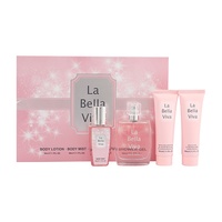 Coffret Cadeau de Noël pour Femme : Ensemble de Quatre Sprays Corporels Parfumés aux Notes Fruitées – Édition Spéciale Commerce International