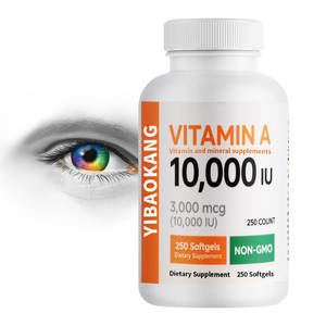 OEM/ODM fábrica personalizada vitamina a 10.000 IU cápsulas blandas para mujeres y hombres suplementos de vitaminas y minerales naturales vitamina A - Product Image 1