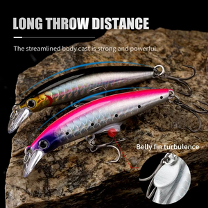 LUSHAZER <span class=keywords><strong>Minnow</strong></span> Jerkbait Esca Dura Affondante Isca Artificiale <span class=keywords><strong>Minnow</strong></span> <span class=keywords><strong>per</strong></span> Bass, Luccio, Trota, Lucioperca, Acqua Salata e Dolce - Product Image 4